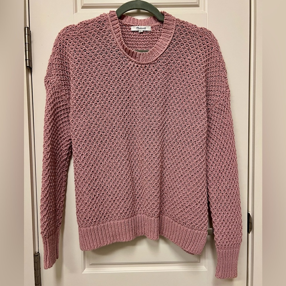 Madewell Pink Crew Neck Sweater